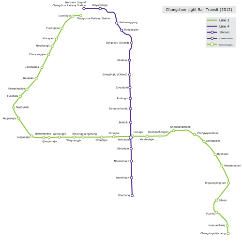 Harta Changchun Light Rail Transit en.svg