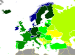 Thumbnail for File:Map of European countries by GDP (PPP) per capita in 2021.svg