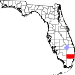 Carte de la Floride mettant en évidence Broward County.svg