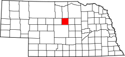 Map of Nebraska highlighting Loup County.svg