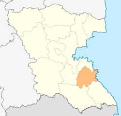 موقعیت شهرستان پریمورسکو در نقشه