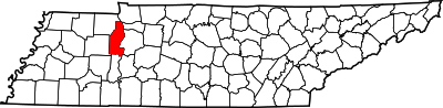 Map of Tennessee highlighting Benton County.svg