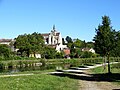 Mareuil-sur-Ourcq (60), église Saint-Martin, vue depuis le canal de l'Ourcq 1.jpg