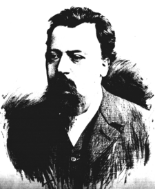 Martin Dusl (portrét od Jana Vilímka,Humoristické listy, 1886)