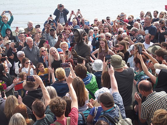 Mary Anning statue unveiling, 21 May 2022
