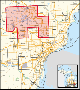 Michigan's 11th congressional district in Detroit (since 2023).svg