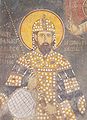 Фреска с изображением Стефана Уроша II Милутина, короля Сербии.