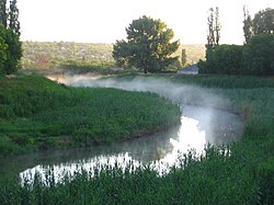 Mist over a river in Luhansk.jpg