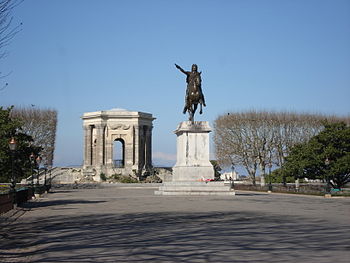 La plaça dau Peiron a Montpelhièr.