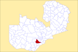 Distretto di Monze – Mappa