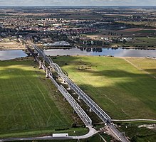 Most kolejowy i drogowy w Tczewie