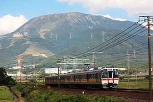 Mount Ibuki (with JR Central 311 series).JPG