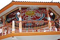 Mural on underside of kiosk by Teodoro Cano