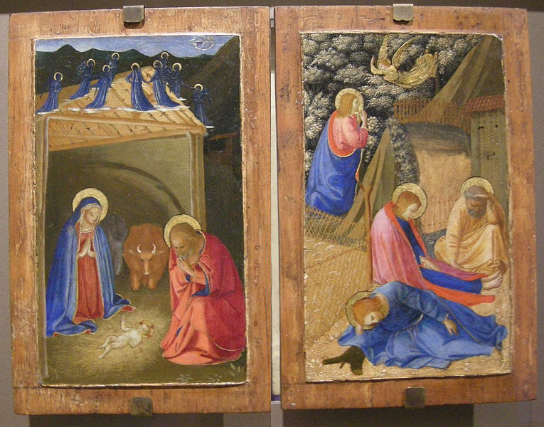 File:Musei di San Domenico, beato angelico, natività e preghiera nell'orto 1440-50.JPG