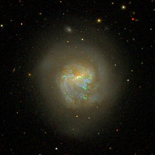 NGC 5713 Peculiar and asymmetric galaxy in the constellation Virgo