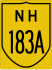 National Highway 183A marker