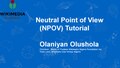 Neutral Point of View tutorial
