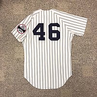 1973 New York Yankees #46 Rick Dempsey Game Worn Home Jersey