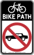 Bike Path, No Automobiles, New York City