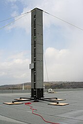 Purpose-built towers can provide nesting and roosting locations. Nesting tower for Chimney Swift GUEJ080501-24.jpg