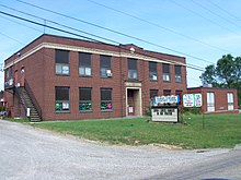 Public School is now the Warren Township Community Center. New Cumberland Ohio Public School.jpg