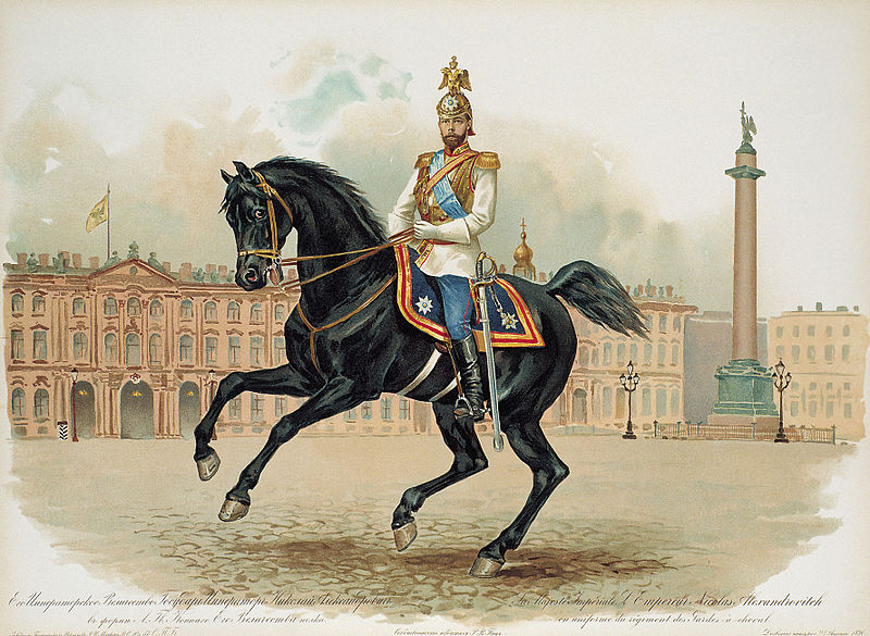 File:Nicholas II of Russia in the uniform of Life Guard Horse Regiment.jpg