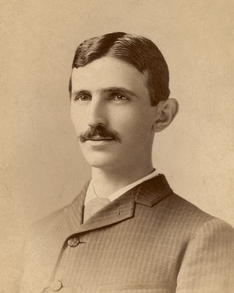 Tesla c. 1885 Nikola Tesla by Sarony c1885-crop.png