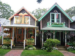 Two ornate houses in the district