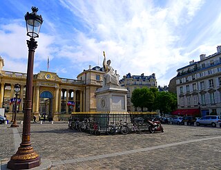 Place du Palais-Bourbon square in Paris, France