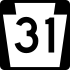 PA Route 31 signo