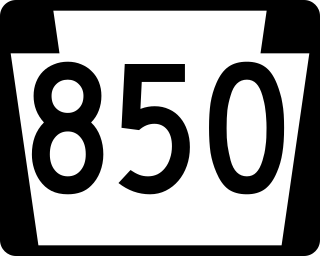 <span class="mw-page-title-main">Pennsylvania Route 850</span> State highway in Pennsylvania, US