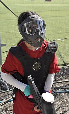 Paintball player