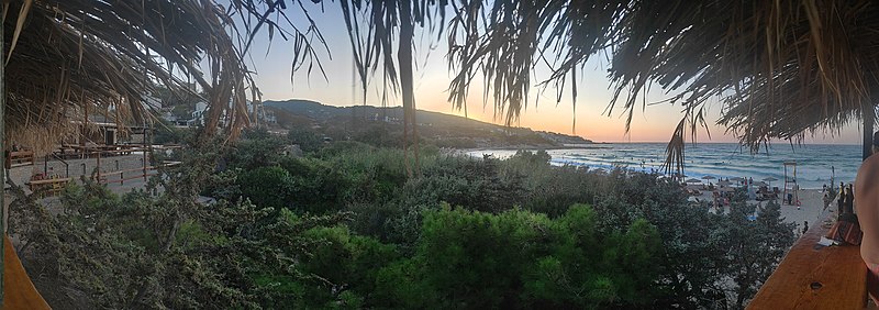 File:Panorama view of Messakti beach in Ikaria.jpg