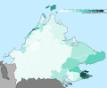 Percentage population of Bajau in Sabah, 2020.svg
