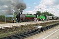 A heritage steam train in Poland