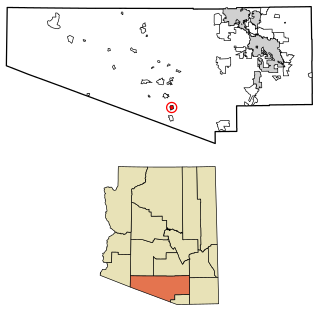 South Komelik, Arizona CDP in Pima County, Arizona