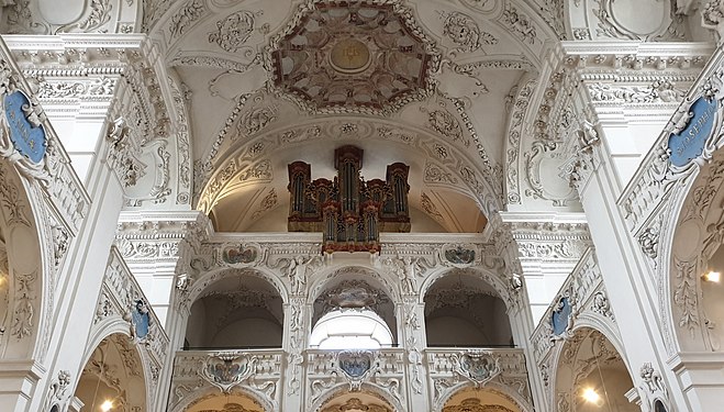 Pipe Organ in the Church of the Jesuits in Solothurn, Switzerland