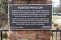 Porter Pavilion plaque