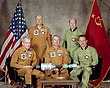 L’équipage de la mission Apollo-Soyouz.