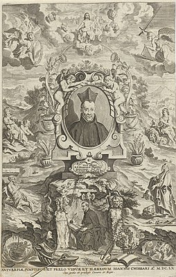 Portret van Jeremias Drexel Titelpagina voor J. Drexel, De sonne-bloeme oft Vande over-een-cominge van den menscheliicken wille met den godtliicken, 1660, RP-P-OB-48.099.jpg