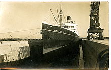 RMS Majestic in King George V dry dock Postcard Majestic liner.jpg