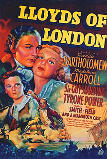 <i>Lloyds of London</i> (film) 1936 film by Henry King