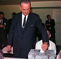 President Johnson voting in 1964 (cropped1).jpg