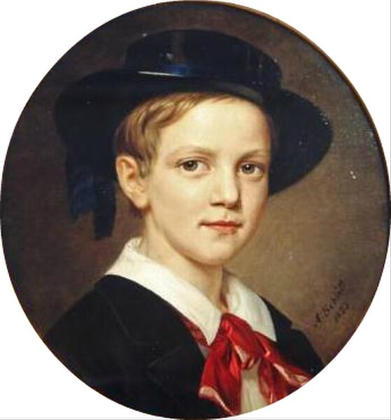 Portrait by August Schiøtt, 1853