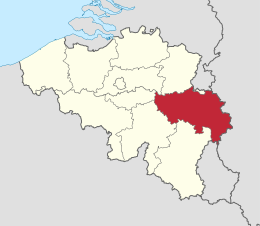 Provincia di Liegi – Localizzazione