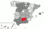 Situación de la Provincia de Jaén en España.