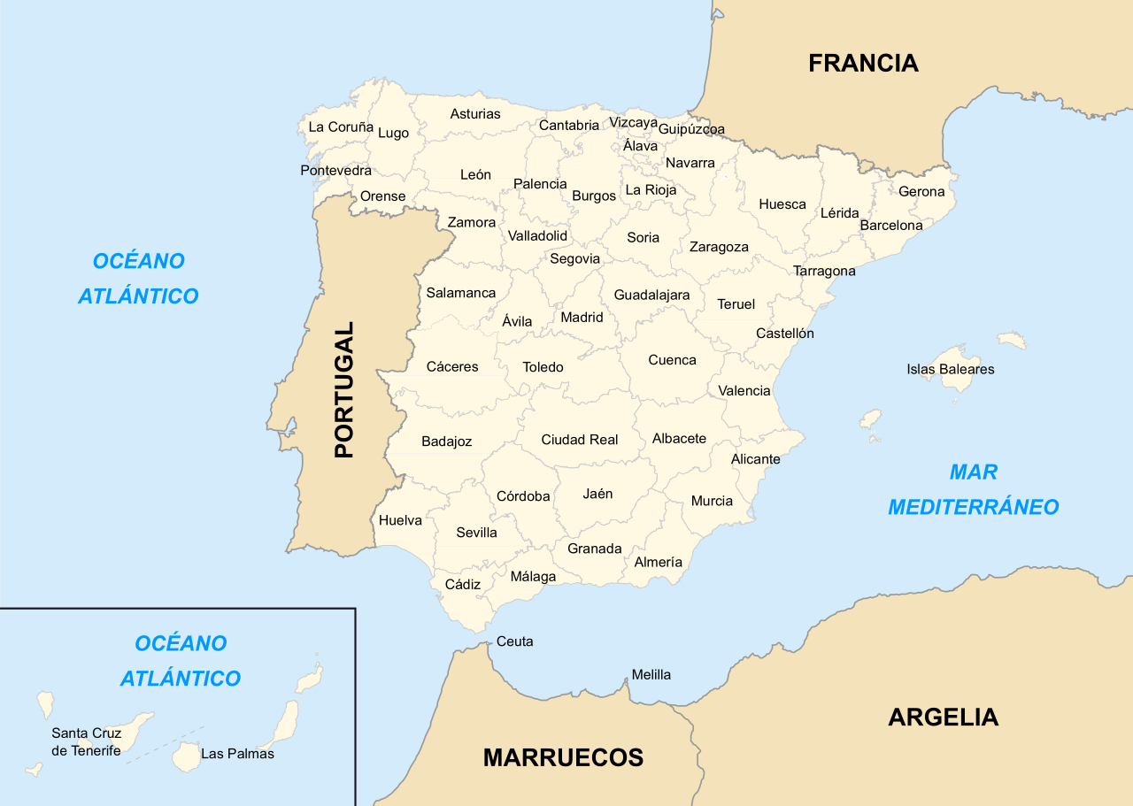 File:Mapa político de España, 2015.jpg - Wikimedia Commons