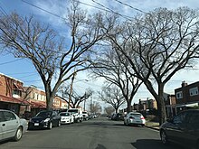 Near the intersection of Jefferson St. and Chillum Pl. NE, in Queens Chapel, in February 2018 Queens Chapel DC.jpg