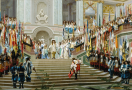 Recepción a El Gran Condé en Versalles, 1878