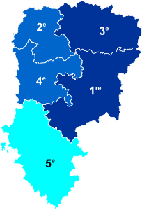 Nuance politique des députés élus dans chaque circonscription au 2e tour dans l'Aisne.